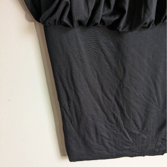 Seven times seven Black Drape Drop Waist Dress Women's Size Small - Picture 6 of 9